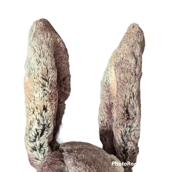 Plush JellyCat London Bunny Rabbit Brown Gold Blend Polyester 12" Tall Flop Ears - Picture 3 of 7